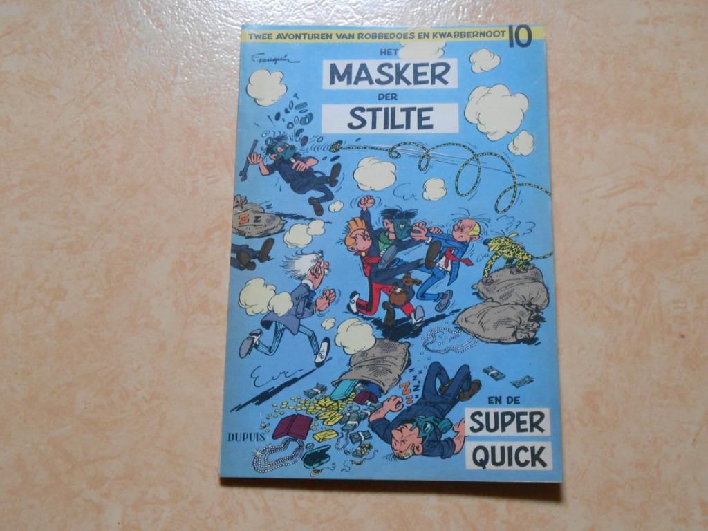 Robbedoes en Kwabbernoot 10 Het masker der stilte en De Supe, Eén stripboek, Nieuw, Ophalen of Verzenden, FRANQUIN