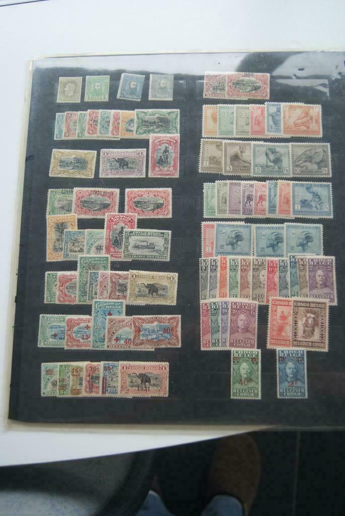 postzegels Belgisch Congo, Ophalen of Verzenden, Met plakker