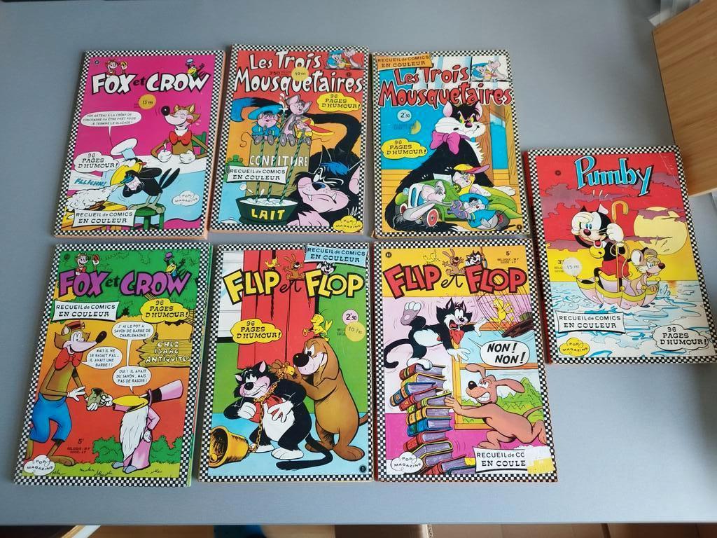 Recueils de Comics Flip Flop Pumby Fox Crow Les 3 mousquet., Série complète ou Série, Enlèvement ou Envoi, Utilisé