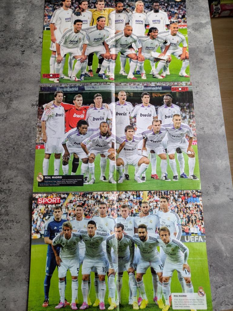 3 AFFICHES DE FOOTBALL DU REAL MADRID, Envoi