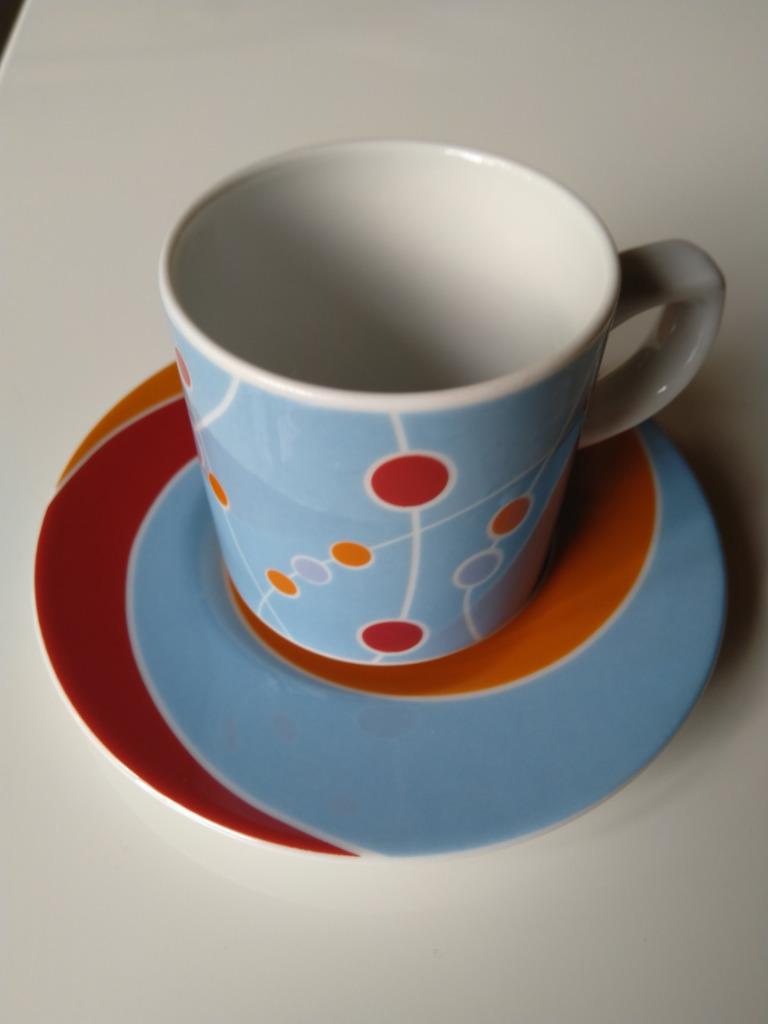 Tasse et sous-tasse espresso, Ophalen, Keramiek, Nieuw, Overige stijlen
