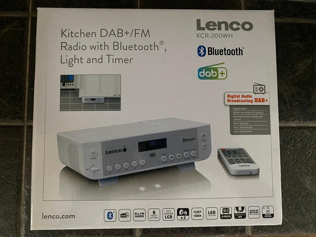 Lenco KCR-200WH dab+ radio NIEUW, Enlèvement ou Envoi, Neuf, Radio