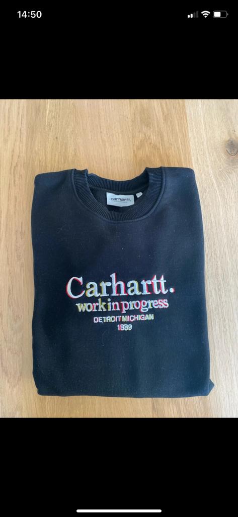 Carhartt - sweater ronde hals zwart - XS, Ophalen of Verzenden, Gedragen, Maat 46 (S) of kleiner, Zwart