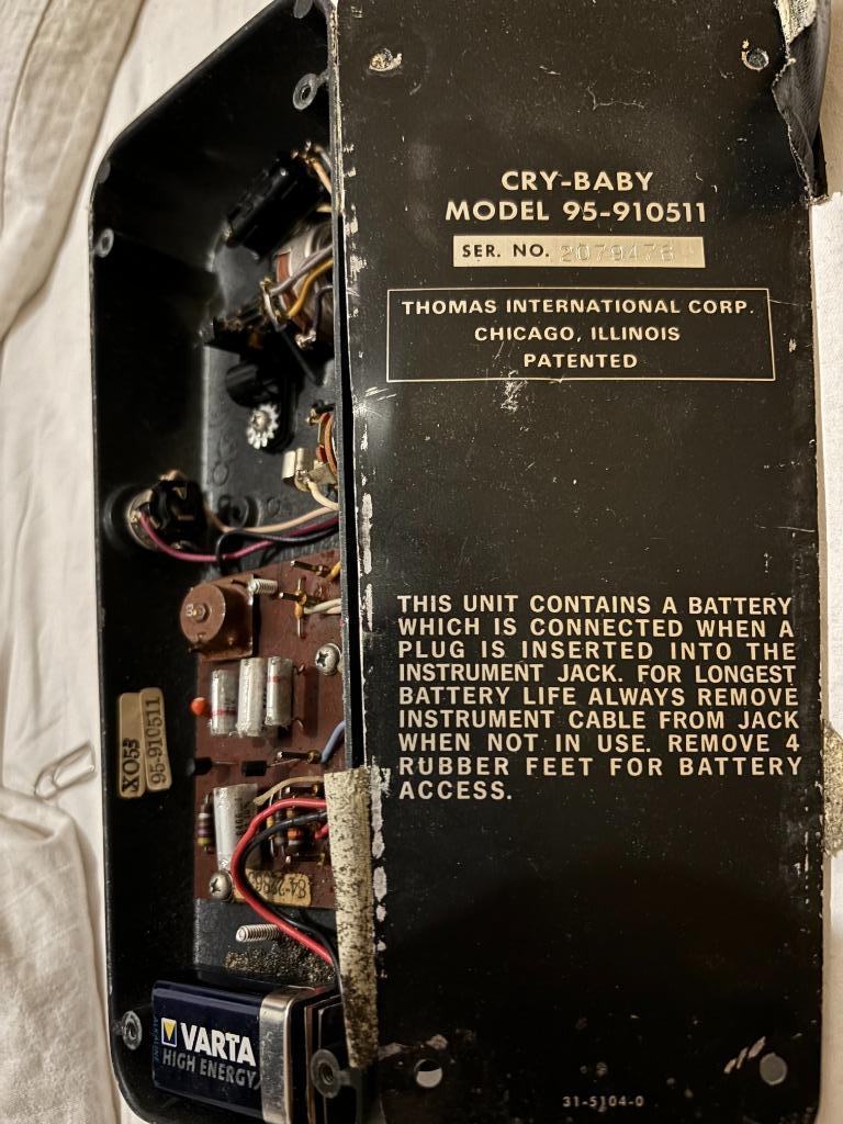 Cry Baby Model 95-910511 Chicago Thomas Organ - rare - 1977, Ophalen, Wah Wah