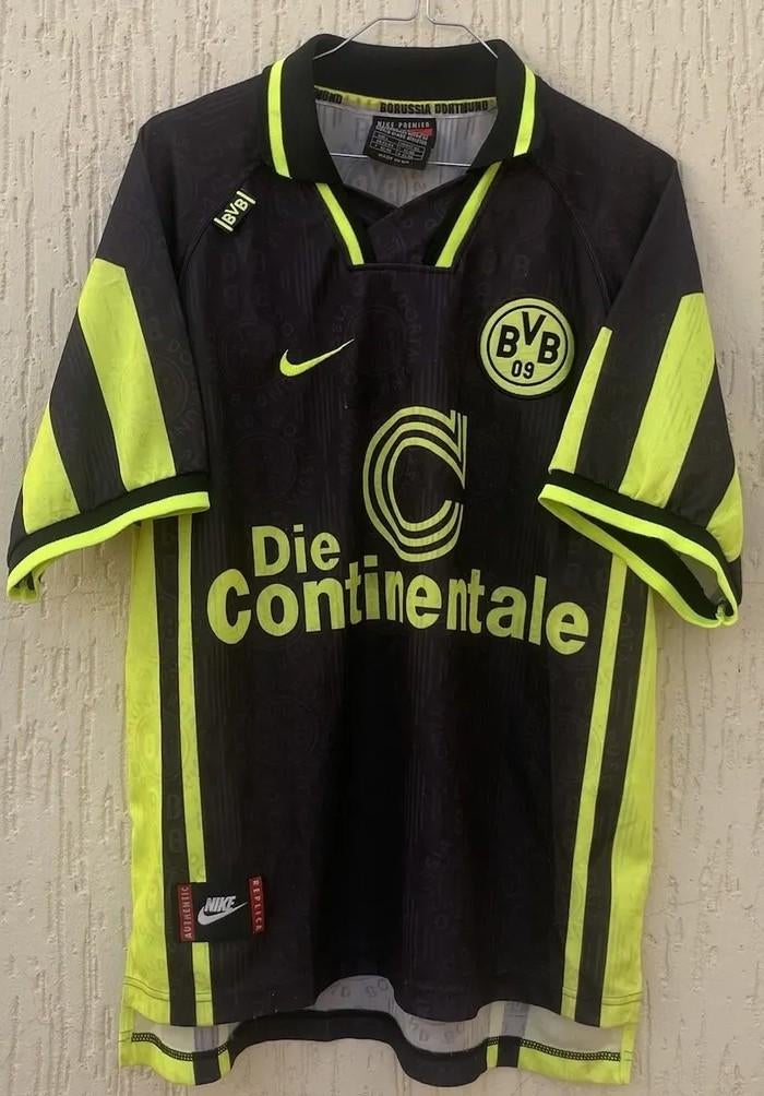 Borussia Dortmund Riedle Voetbal Thuisshirt 1996, Verzenden, Zo goed als nieuw