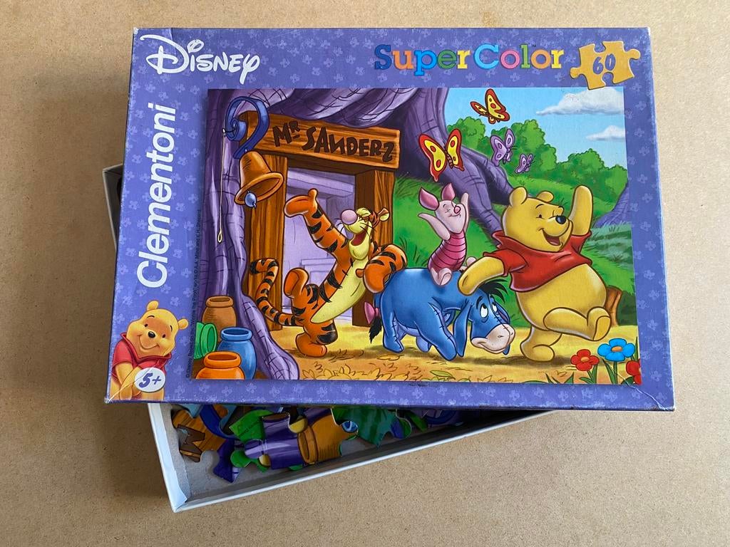 Puzzel winnie the pooh - Disney - 60 stukken - De Poeh, Ophalen of Verzenden, Meer dan 50 stukjes, Zo goed als nieuw, 4 tot 6 jaar