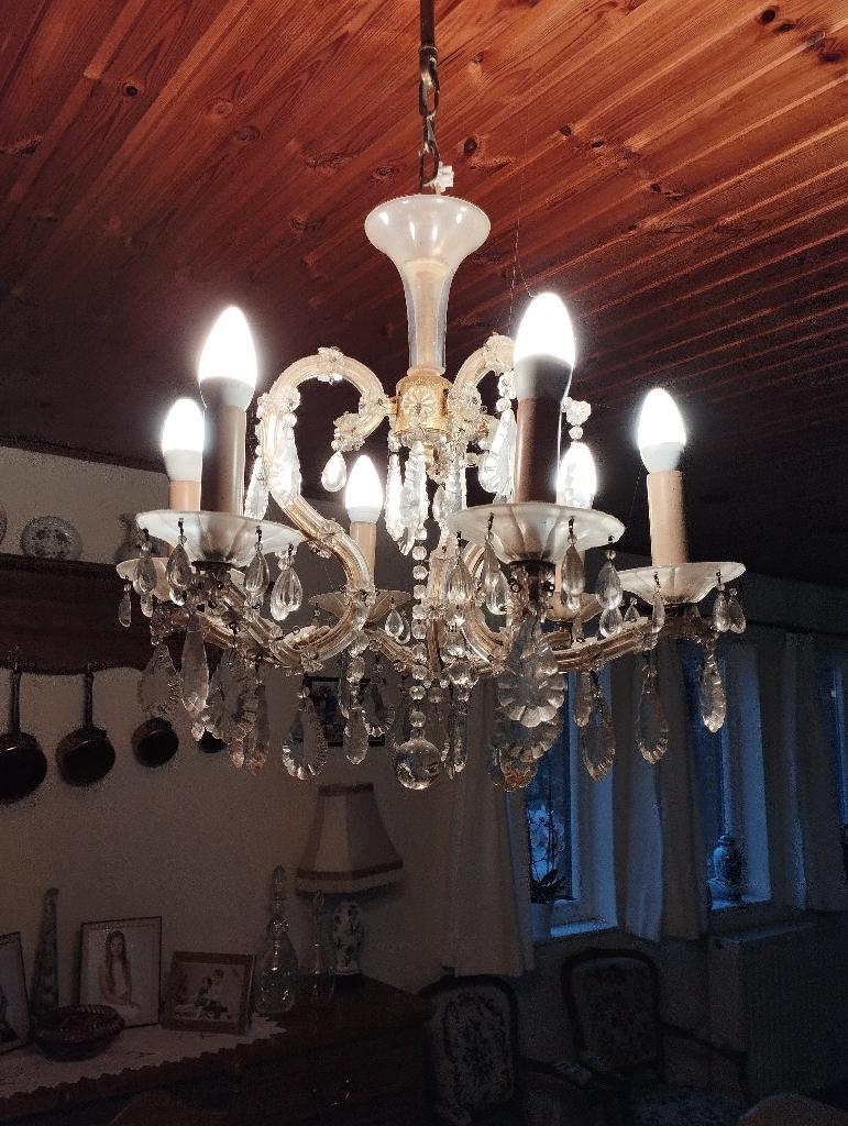 lustre cristal, Ophalen, Gebruikt, Glas