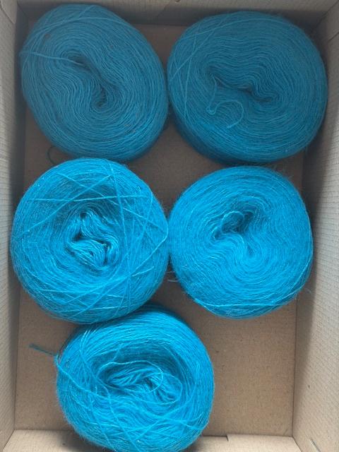 Nieuwe 70% wol (haken of breien) turkoois/420gr (nr4858), Enlèvement ou Envoi, Neuf, Tricot ou Crochet, Laine ou Fils