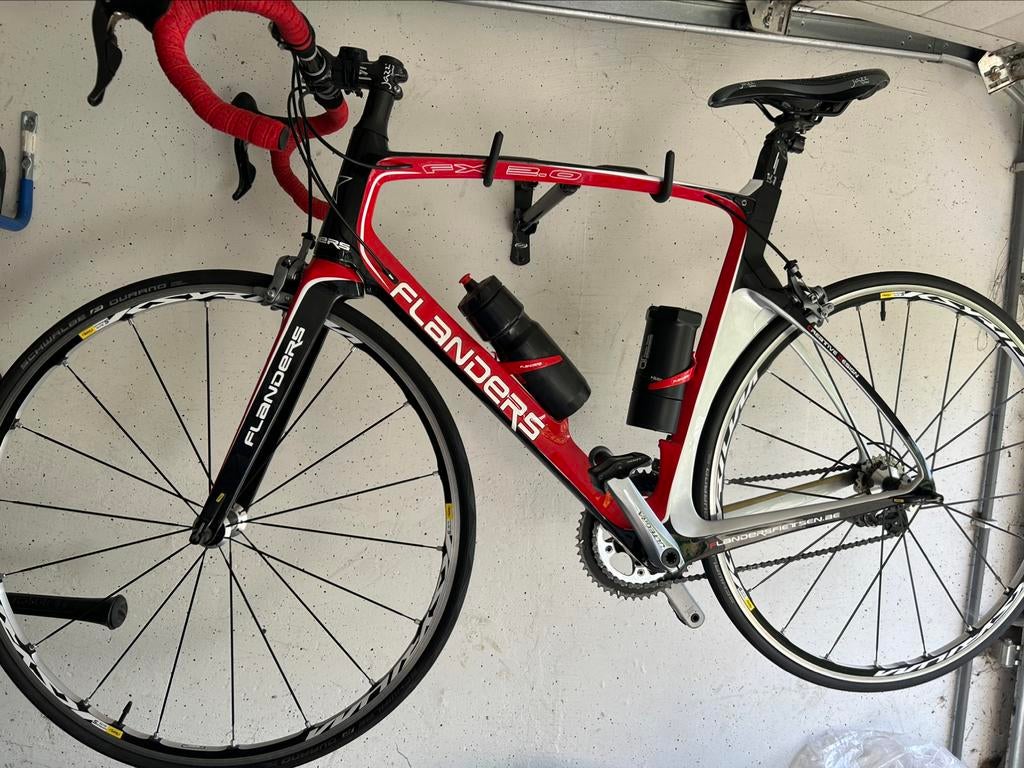 TE KOOP : Koersfiets carbon Flanders FX 2.0, Enlèvement, Comme neuf, Carbone
