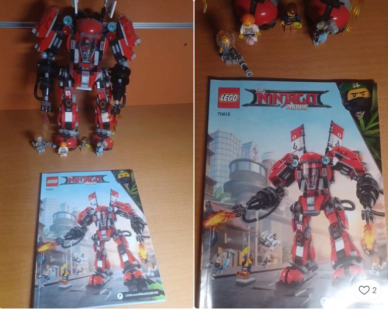 lego ninjago Vuurmecha (70615), Ophalen, Lego, Zo goed als nieuw, Ninjago