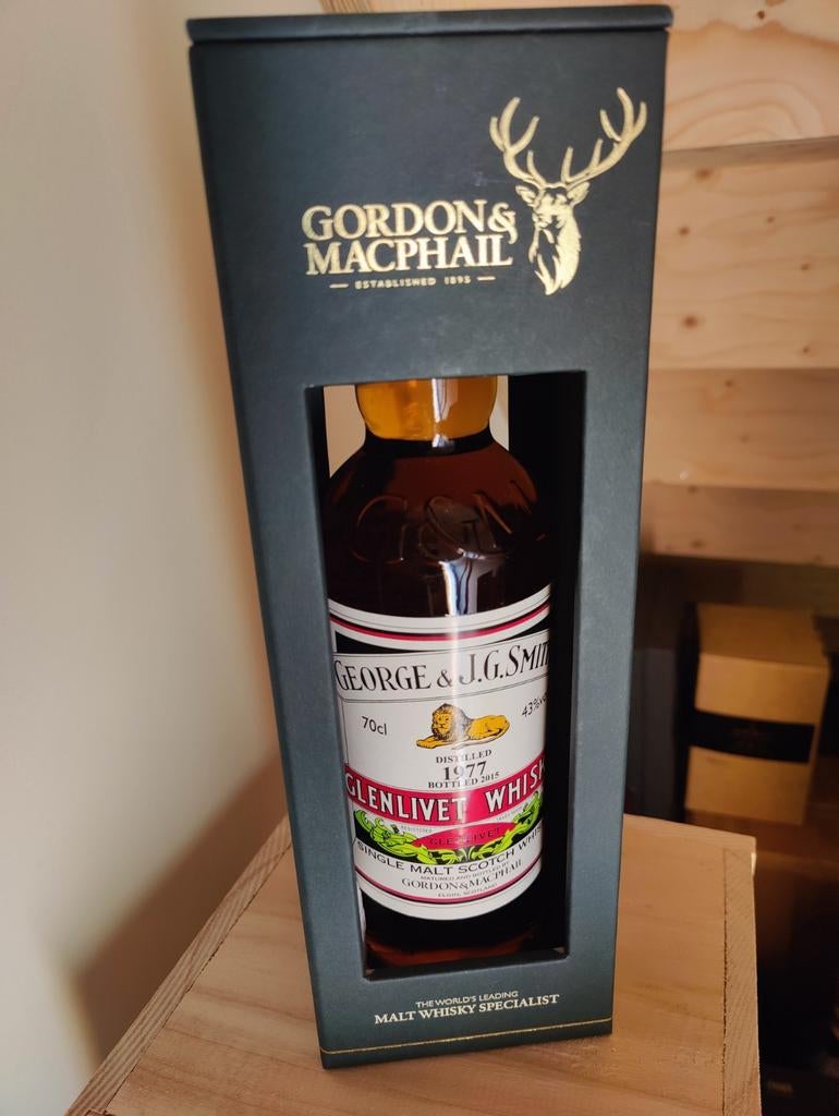 Gordon & Macphail - George & J.G. Smiths - Glenlivet 1977, Verzamelen, Ophalen of Verzenden, Nieuw