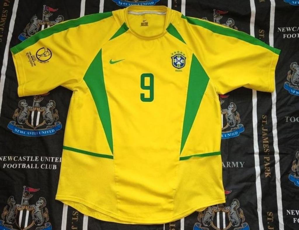 Brazilië Ronaldo Voetbalshirt Origineel WorldCup Finale 2002, Ophalen of Verzenden
