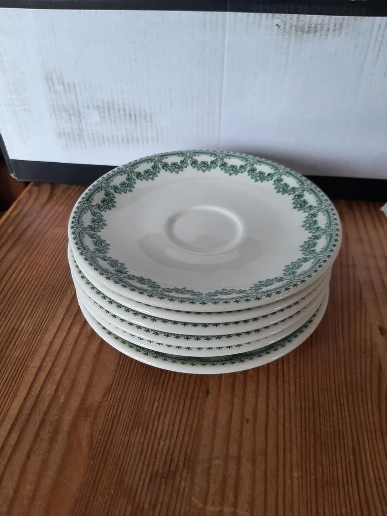 DÉSTOCKAGE * Sous-tasses à moka Royal Boch Carlotta vert, Ophalen of Verzenden