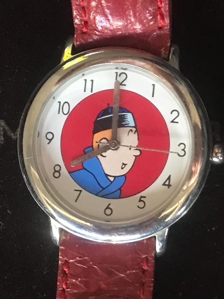 Polshorloge Tintin Hergé 1994, Verzamelen, Stripfiguren, Gebruiksvoorwerp, Kuifje, Ophalen of Verzenden