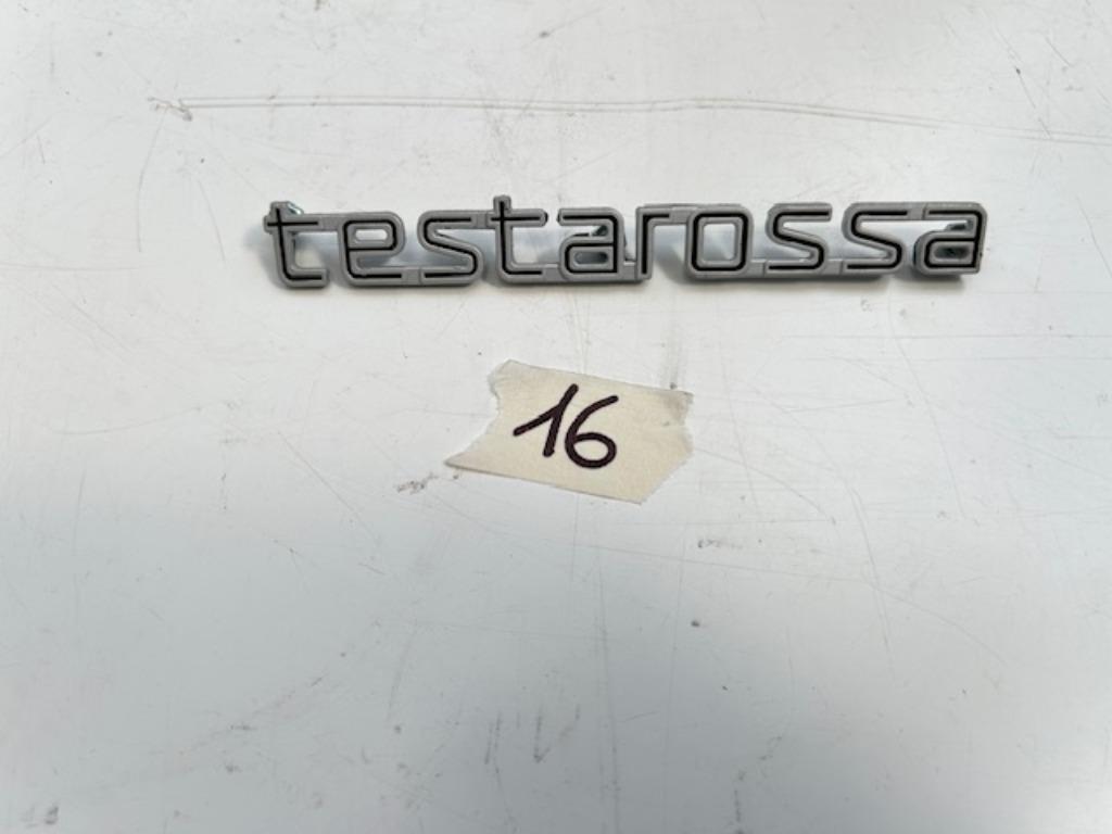 Logo Testarossa pour Ferrari Testarossa, Neuf, Arrière, Capot moteur, Enlèvement