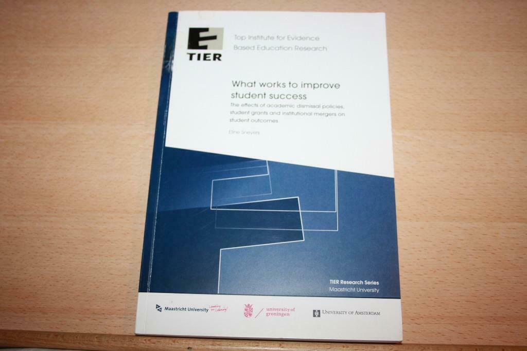 What works to improve student success – Eline Sneyers, Boeken, Studieboeken en Cursussen, Ophalen of Verzenden, Nieuw, Niet van toepassing