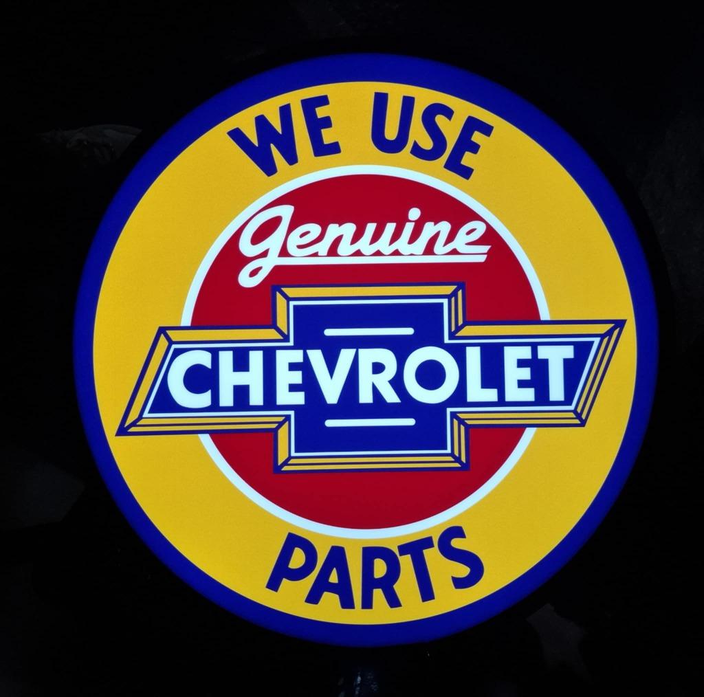 Chevrolet genuine parts decoratie verlichting lamp showroom, Ophalen of Verzenden, Nieuw, Lichtbak of (neon) lamp
