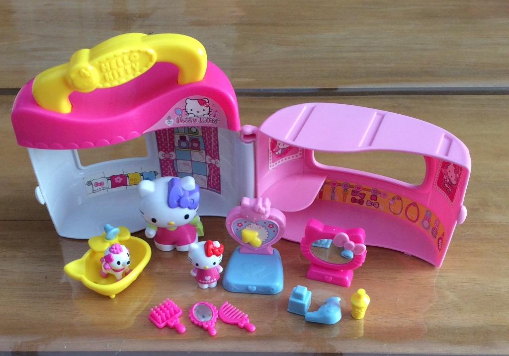 Hello Kitty speelhuisje met assecoires., Ophalen of Verzenden, Gebruikt