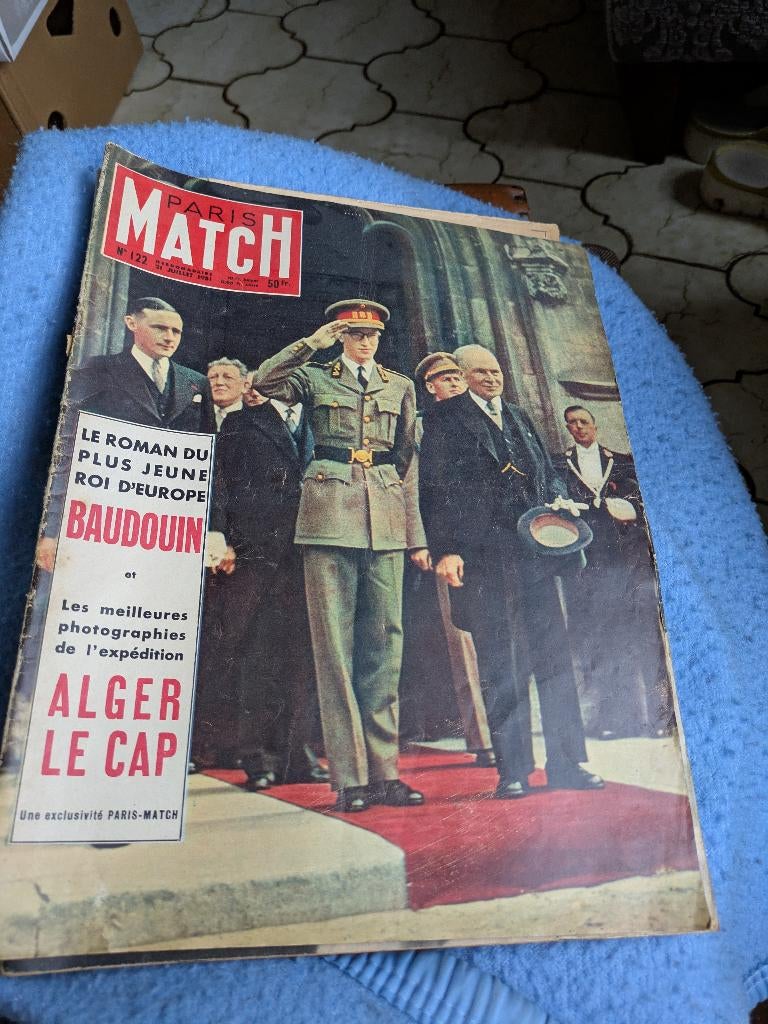 Paris match - 21 juli 1951, Verzamelen, Ophalen of Verzenden, Gebruikt, Tijdschrift of Boek