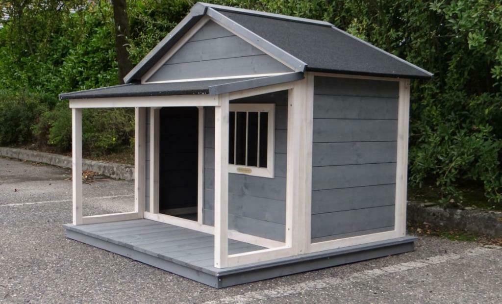 Niche XXL abri chien niche GEANTE niche avec terrasse NEUF, Envoi, Neuf, Niche à chien