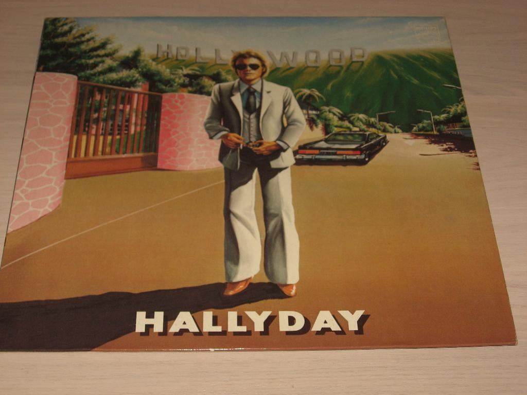 Disque vinyl 33 tours johnny hallyday Hollywood, Enlèvement ou Envoi, Comme neuf, Pop rock