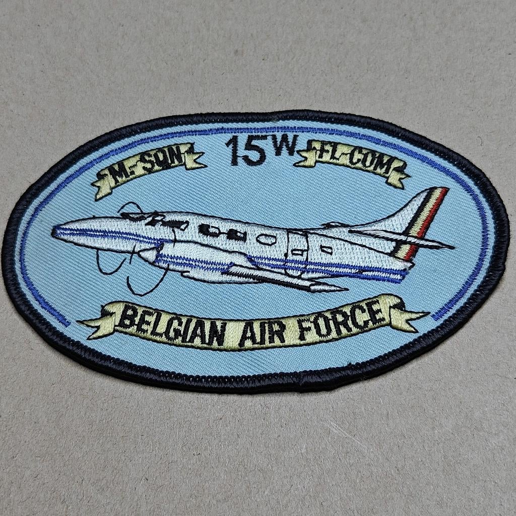15 W Melsbroek Merlin, Ophalen of Verzenden, Luchtmacht, Embleem of Badge
