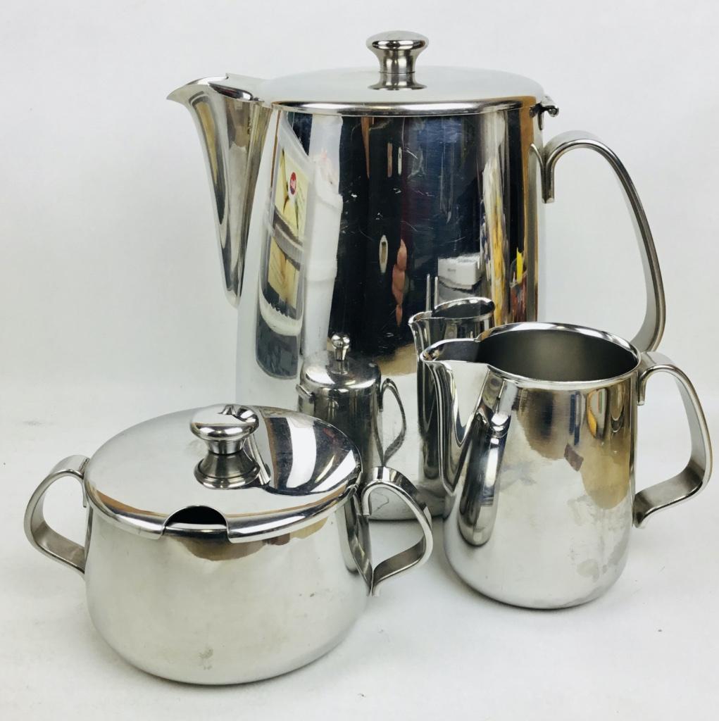 alessi , 3 delige koffieset, Antiquités & Art, Antiquités | Services (vaisselle) complet, Enlèvement ou Envoi