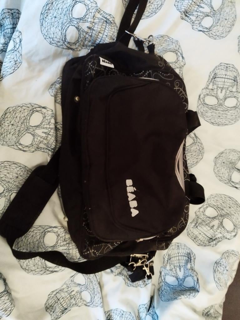Sac à langer Béaba noir à motif
