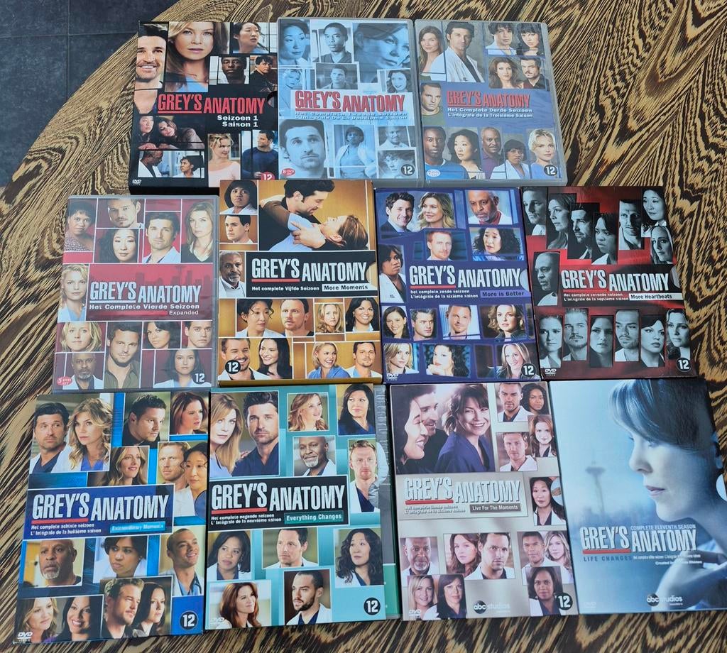 Grey’s anatomy dvd boxen seizoen 1 tem 11, Ophalen of Verzenden