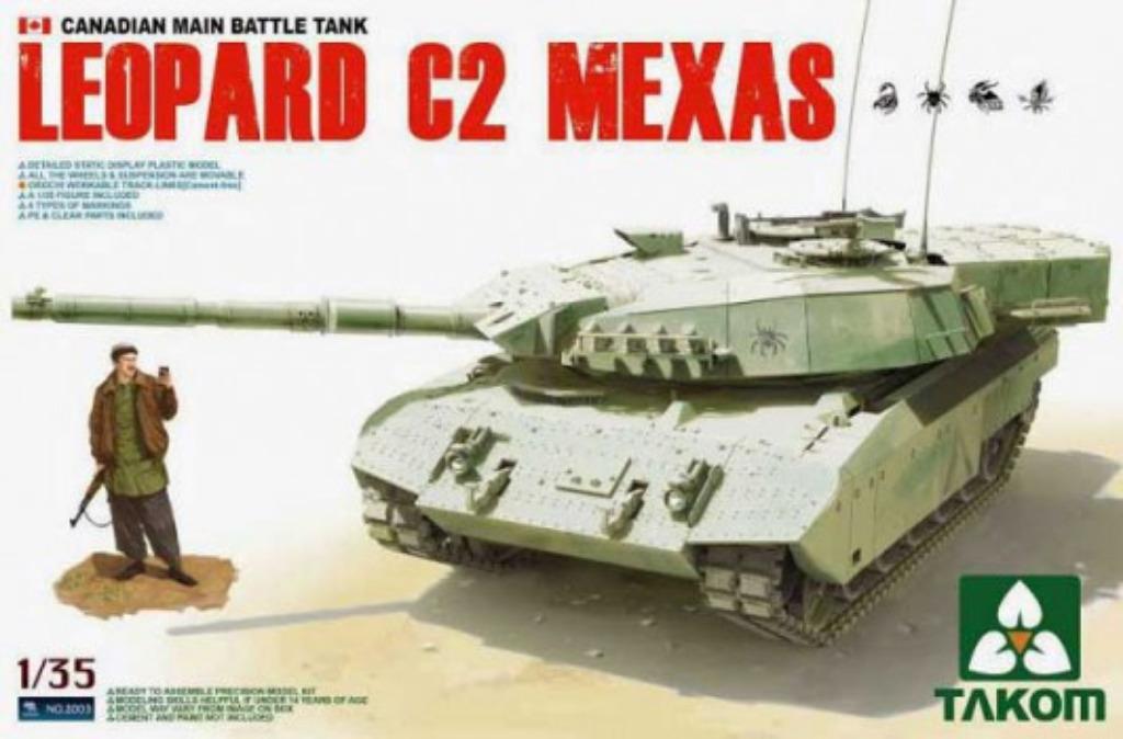 TAKOM 2003 leopard C2 mexas échelle 1/35, Hobby en Vrije tijd, Overige merken, Tank, 1:32 tot 1:50, Nieuw