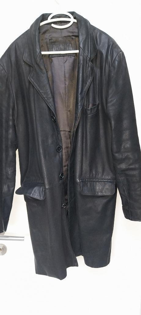 lederen winterjas halflang, Ophalen of Verzenden, Gedragen, Maat 56/58 (XL), Bruin
