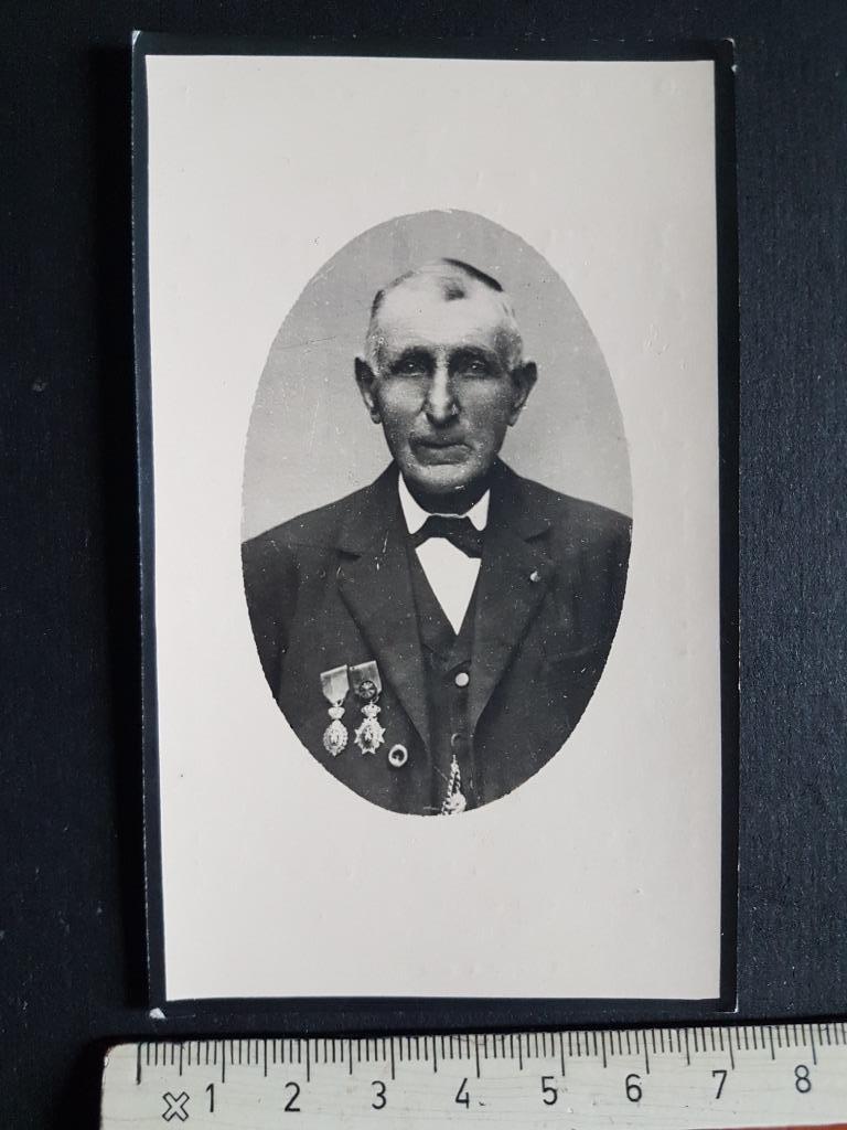 Doodsprentje Theofiel Verherbrugghen Overmeire Medaille, Verzamelen, Bidprentjes en Rouwkaarten, Ophalen of Verzenden