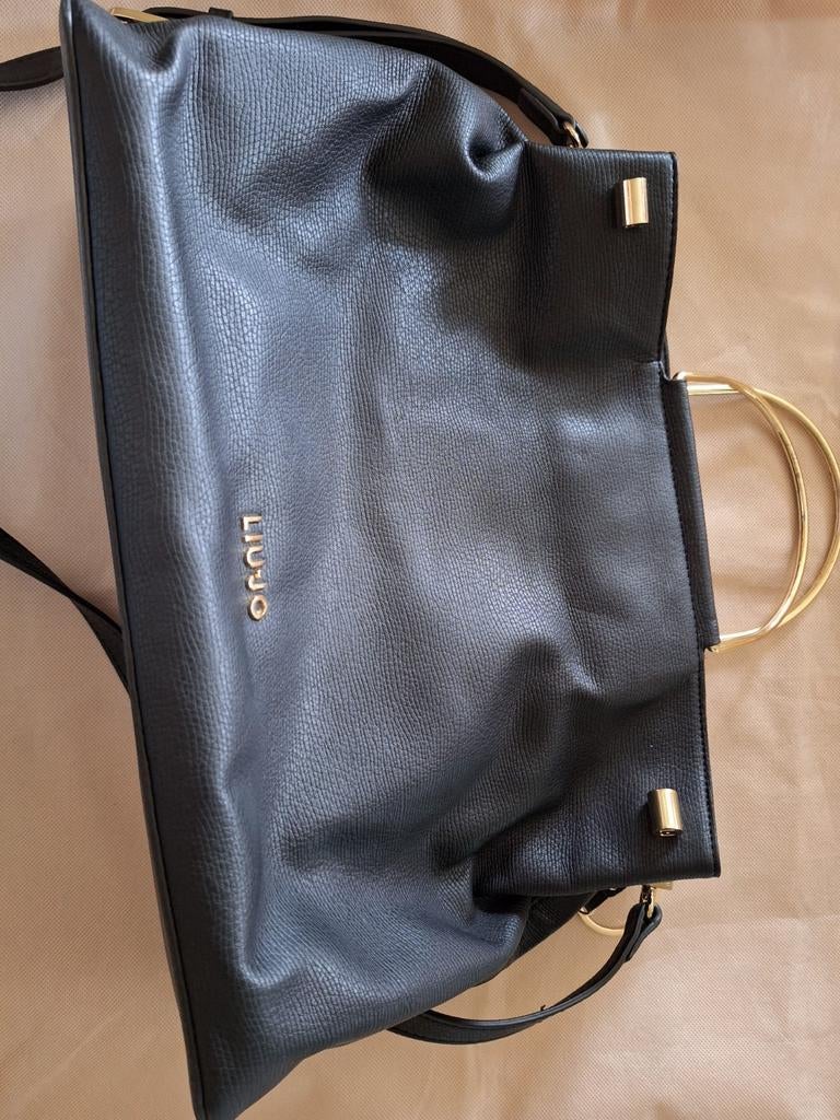Liu Jo tas met goudkleurige handvaten, Handtassen en Accessoires, Ophalen of Verzenden, Nieuw, Zwart, Handtas