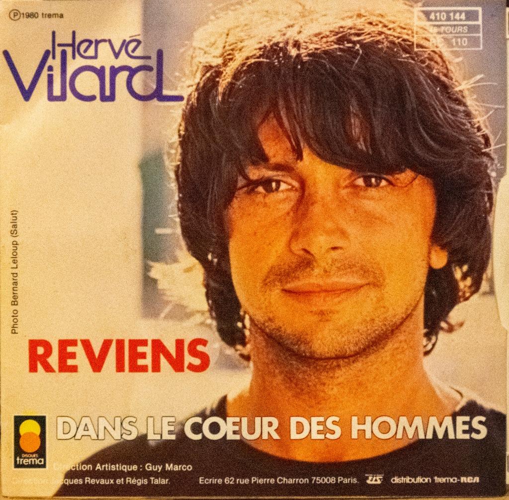 single vinyle Hervé Vilard - Reviens, Enlèvement ou Envoi, Single, Comme neuf, Pop