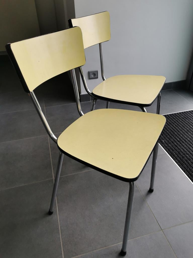 Vintage stoelen, Huis en Inrichting, Stoelen, Ophalen, Gebruikt