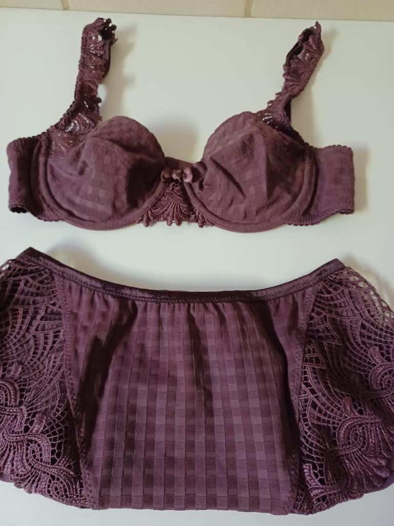 Lingeriesetje marie-jo 70-85B, Marie-jo, Ophalen of Verzenden, Paars, Setje