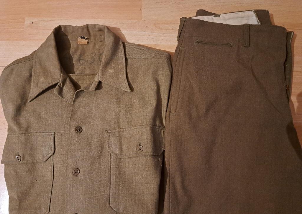 HEMD+BROEK WOL OF USWW2-LARGE! - ORIGINEEL, Verzamelen, Militaria | Tweede Wereldoorlog, Landmacht, Kleding of Schoenen, Ophalen of Verzenden