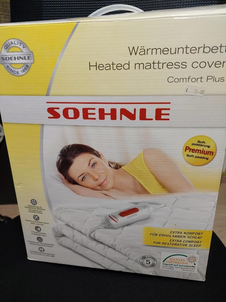elektrisch deken Soehnle, Ophalen, Eenpersoons, Wit, Overige typen