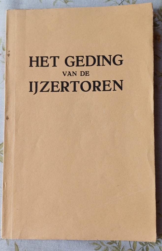 Het Geding van de Ijzertoren 1952, Ophalen of Verzenden, 20e eeuw of later, Gelezen