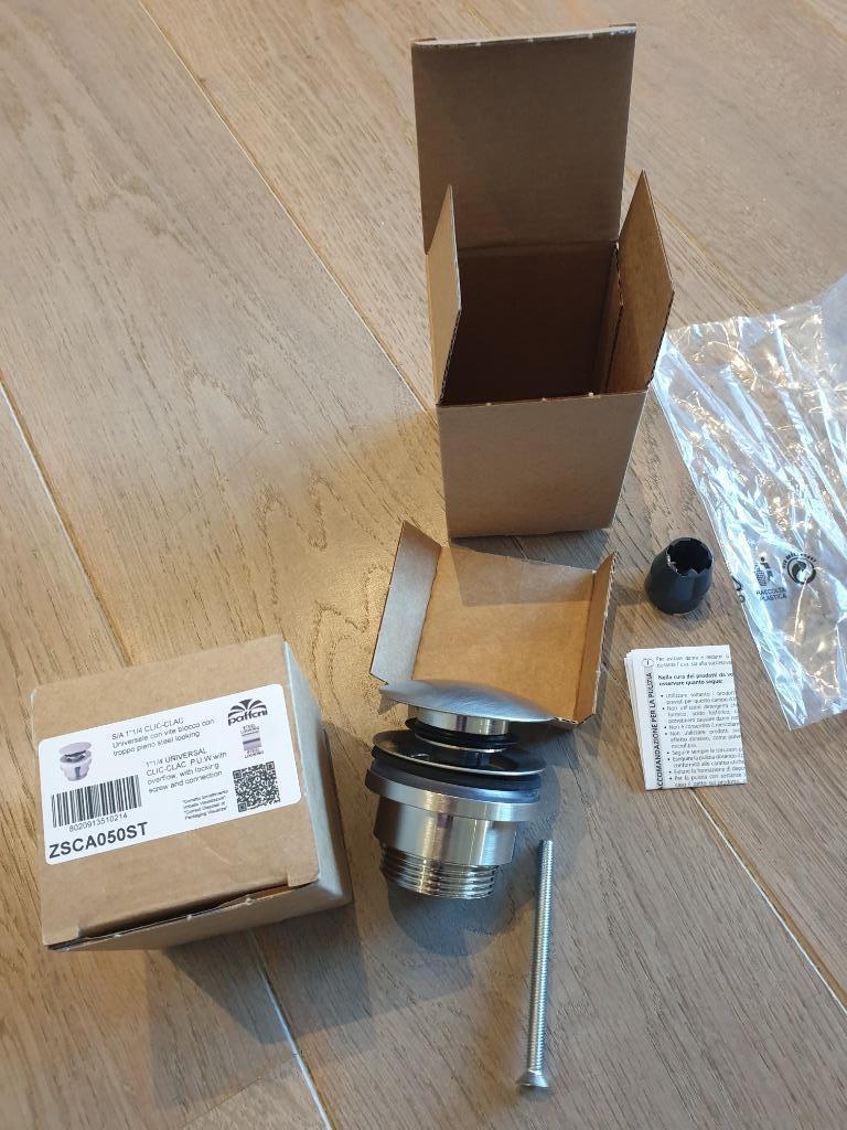Afvoerplug (crepine) voor wastafel, Enlèvement, Neuf, Inox, Lavabo