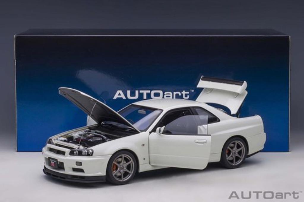 Nissan SKYLINE GT-R (R34) V-SPEC II 2001 AUTOart!!, Hobby en Vrije tijd, Modelauto's | 1:18, Ophalen of Verzenden, Nieuw, Auto
