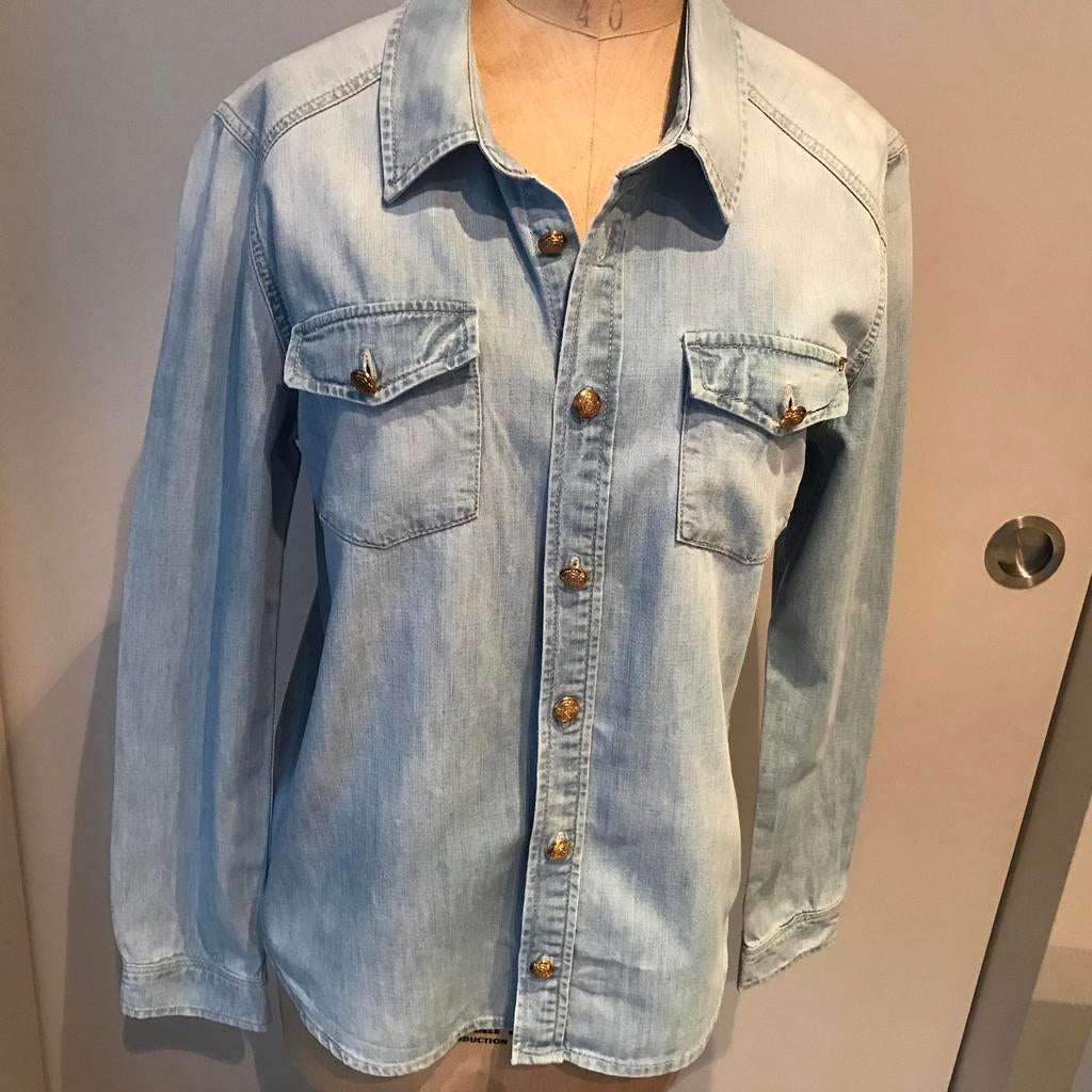 Jeanshemd Supertrash maat 40, Ophalen of Verzenden, Zo goed als nieuw, Maat 38/40 (M)