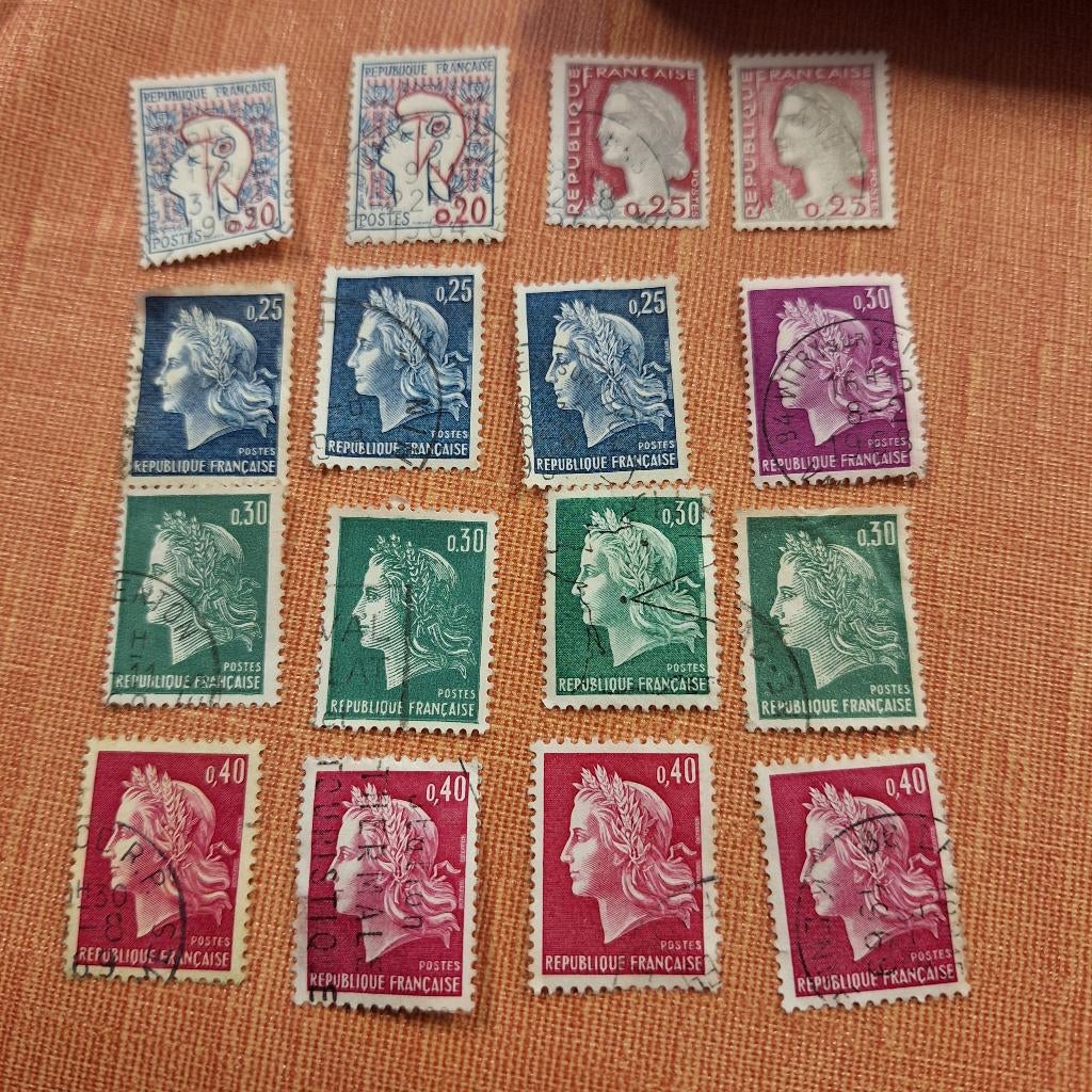 Franse postzegels, Ophalen of Verzenden, Gestempeld