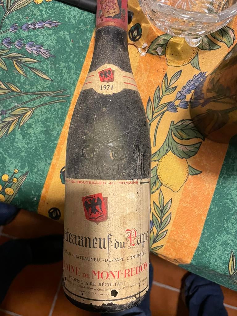 Château Neuf du Pape 1971 Mont Redon, Verzamelen, Wijnen, Ophalen, Zo goed als nieuw