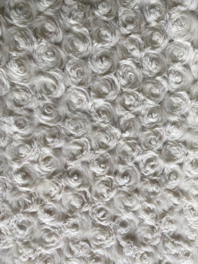 Witte voeringsstof / licht bont, Hobby en Vrije tijd, Stoffen en Lappen, Wit, Ophalen of Verzenden, Zo goed als nieuw, 30 tot 120 cm