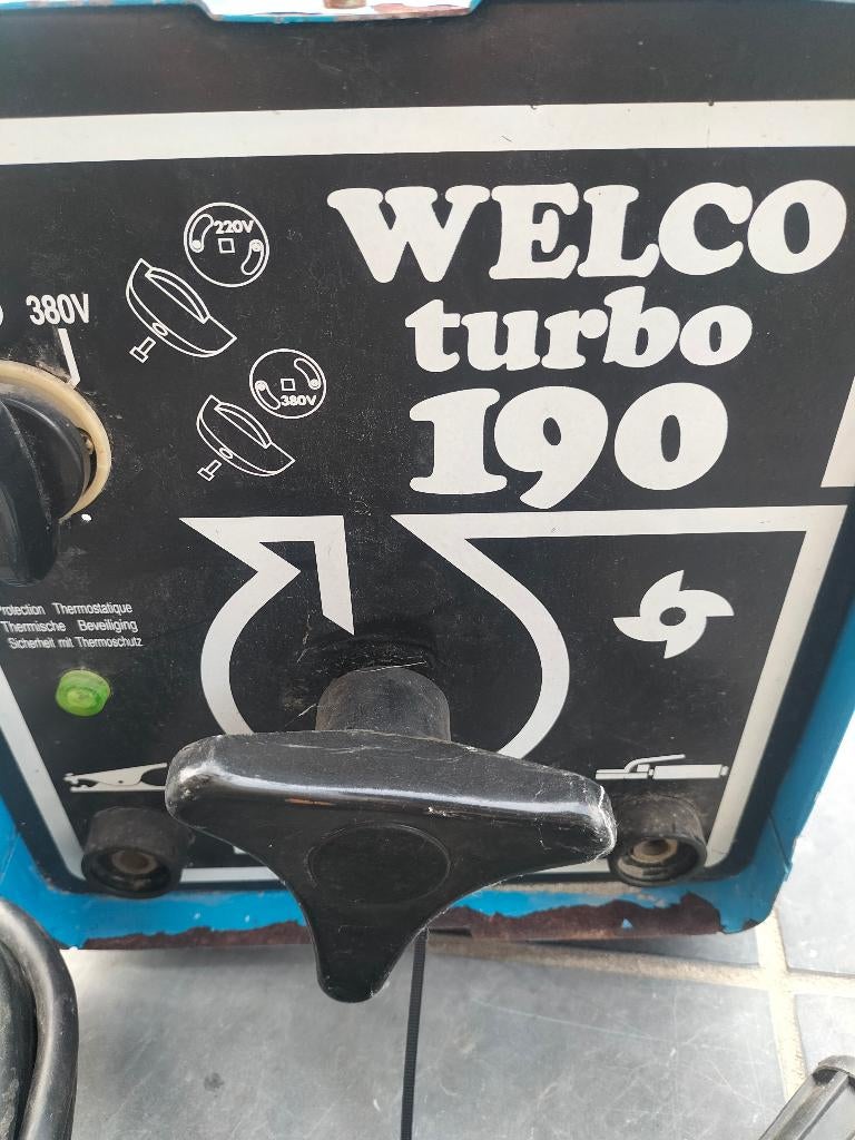 Lasapparaat turbo 190, Enlèvement, Utilisé, 150 à 250 ampères, Électrodes