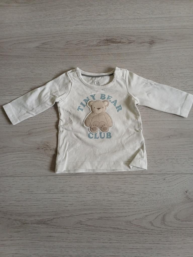 Shirt met lange mouwen maat 50, Kinderen en Baby's, Babykleding | Maat 50, Ophalen, C&A, Jongetje of Meisje, Zo goed als nieuw
