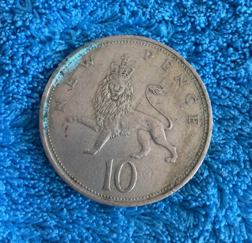 Munt Engeland 10 new pence 1968, Ophalen of Verzenden