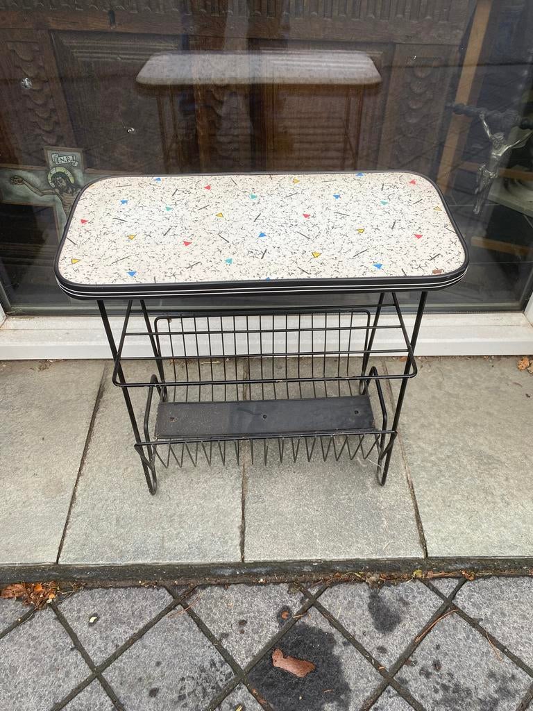 Vintage Lectuurbak / Bijzettafel - 60er Jaren Design., Antiek en Kunst, Ophalen of Verzenden