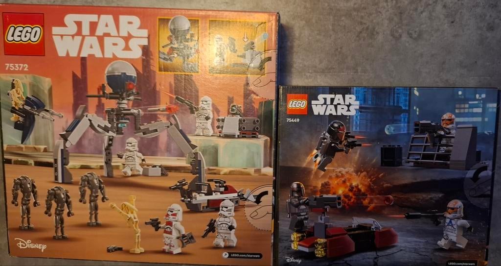 Lot de lego Star Wars 75372 et 75449 neuf, Ophalen
